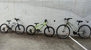 Lote de 3 bicicletas