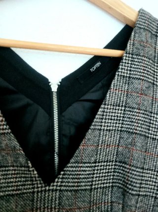Vestido TopTen Talla M Cuadros