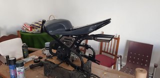 Mini moto custom hecha a mano