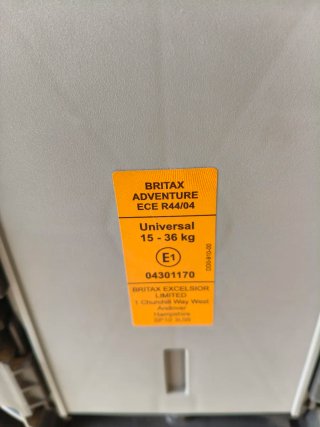 Silleta Britax Römer 15-36 kg sin Isofix