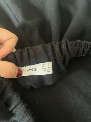 Vestido negro tirantes Mango talla M
