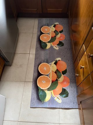 Alfombra Vinilo Cocina Frutas