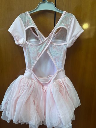 Vestido ballet niña rosa tul talla 8-10