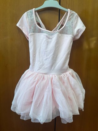 Vestido ballet niña rosa tul talla 8-10
