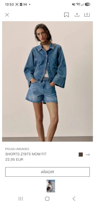 Shorts vaqueros Zara