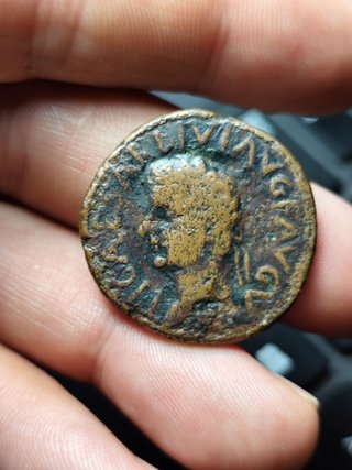 Moneda Antigua Tiberio/Calígula Cartago Nova 33-37