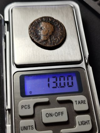 Moneda Antigua Tiberio/Calígula Cartago Nova 33-37