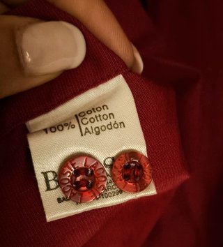 Camisa Lacoste Vintage Roja Algodón Talla 40