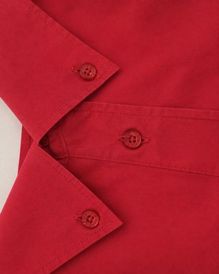 Camisa Lacoste Vintage Roja Algodón Talla 40