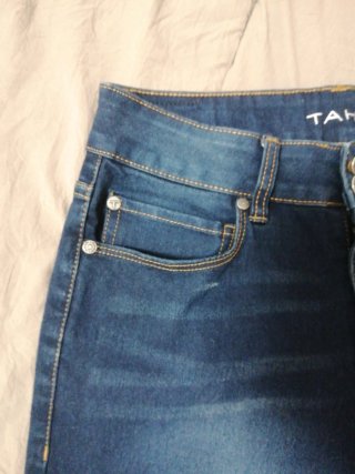 Tahari Shorts Vaqueros Azules