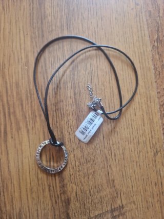 Collar Vikingo Runas Plata y Negro