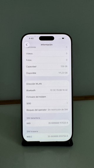 iPhone 16 Pro 128GB Titanio Natural - Como Nuevo