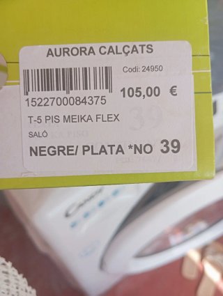 Zapatos AURORA CALÇATS Talla 39