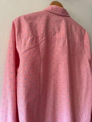 Camisa Tiffosi rosa con puntos azules Talla XL