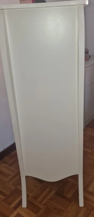 Cómoda IKEA blanca con 5 cajones Closet dos puerta