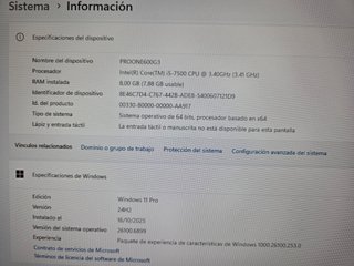 Ordenador HP ProOne 600 G3 - EXCELENTE