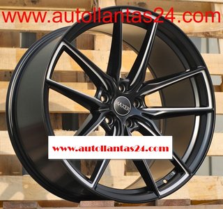 8845 JUEGO DE 4 LLANTAS AUDI VW BLACK META r842415