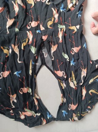 Vestido estampado de pájaros