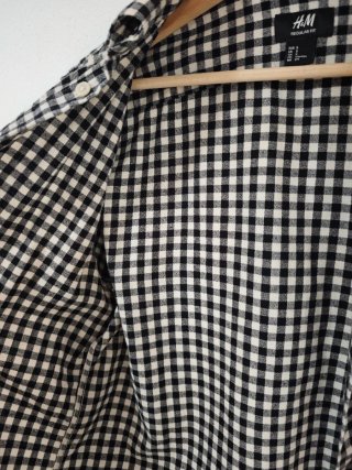 Camisa o sobrecamisa H&M cuadros Vichy Talla S