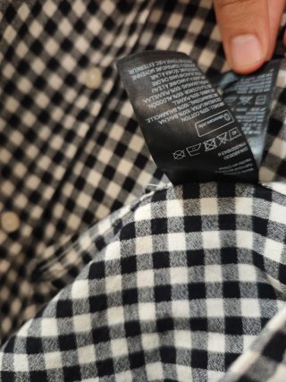 Camisa o sobrecamisa H&M cuadros Vichy Talla S