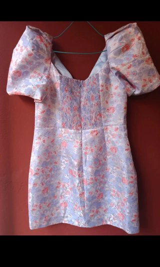 Vestido Forever New Talla 14 Floral Lila