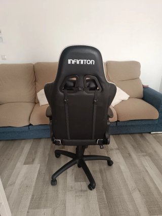 Silla Gaming INFINITON Negra y Gris