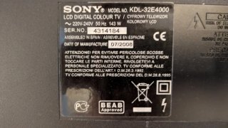 Televisor Sony Bravia Lcd.
