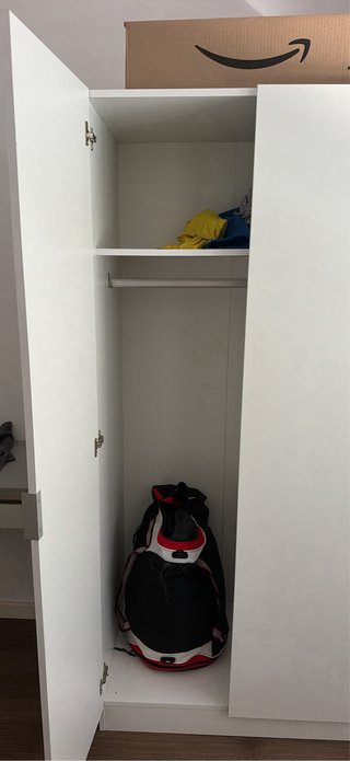 2 Mesita de noche blanca