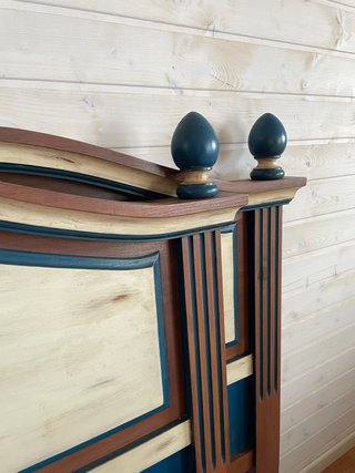 Pareja de cabeceros de madera 90cm
