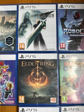 Lote 9 Juegos PS5: Hogwarts, Elden Ring, FC24...