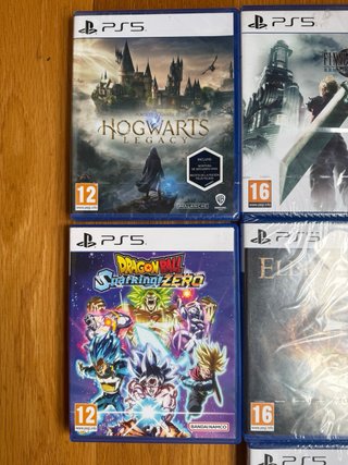 Lote 9 Juegos PS5: Hogwarts, Elden Ring, FC24...