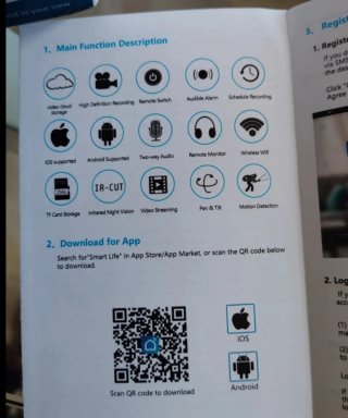 2 Cámaras Vigilancia IP WiFi + 128GB