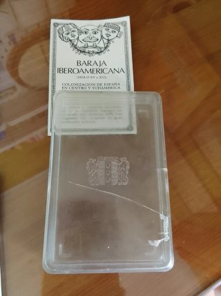 Juego de cartas temática iberoamericana.