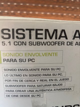 Sistema de Sonido Medion PC 5.1 Subwoofer