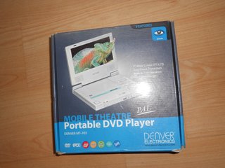 DVD PORTATIL DENVER con ACCESORIOS / NO FUNCIONA