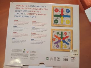 TABLERO DE PARCHIS CAYRO DE DOBLE CARA