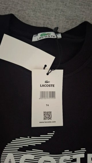 Camiseta Lacoste Negra Talla M
