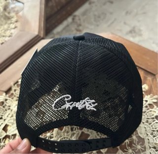 Gorra Corteiz Negra con Estrellas