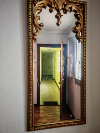 Consola Entrada Elegante Mármol y Madera