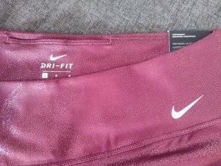 Mallas NUEVAS Nike One tiro largo burdeos brillant
