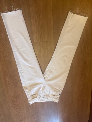 Pantalón vaquero blanco Mango Talla 34