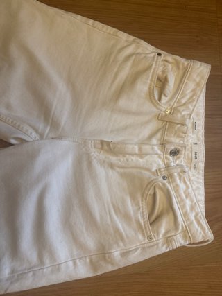 Pantalón vaquero blanco Mango Talla 34