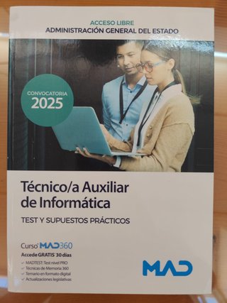 Técnico/a Auxiliar de Informática de la Adminis...