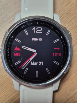 Reloj Garmin Fenix 6S Plata y Blanco