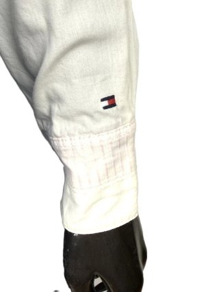 Camicia Tommy Hilfiger Donna XS Cotone Bianca Logo