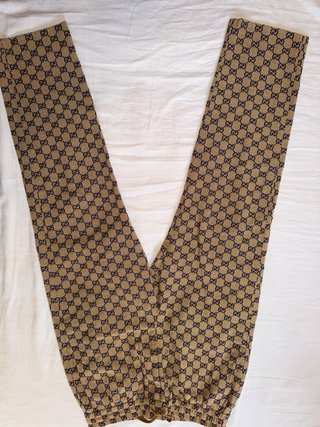 Pantalones Gucci GG Monogram Beige