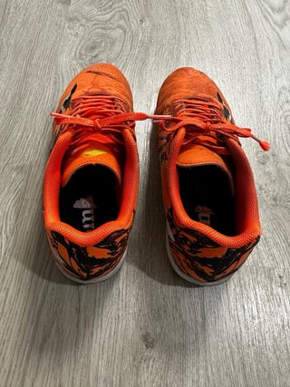 Botas de fútbol niño naranjas T.37