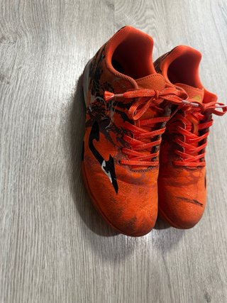 Botas de fútbol niño naranjas T.37