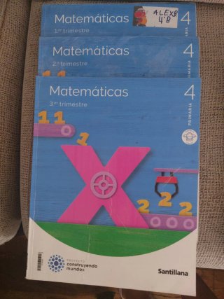 Libros 4° primaria. Santillana.