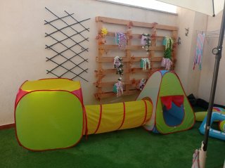 Juego 3 piezas carpa túnel infantil